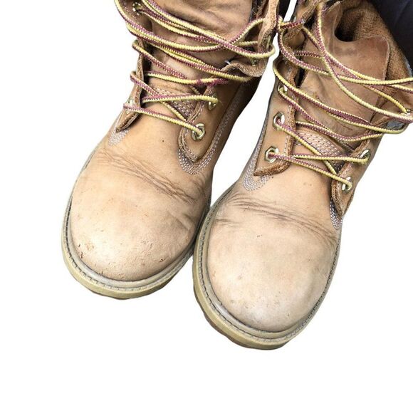VINTAGE Premium 6 Inch Genuine Leather Timberlands Size 5 - Picture 14 of 16